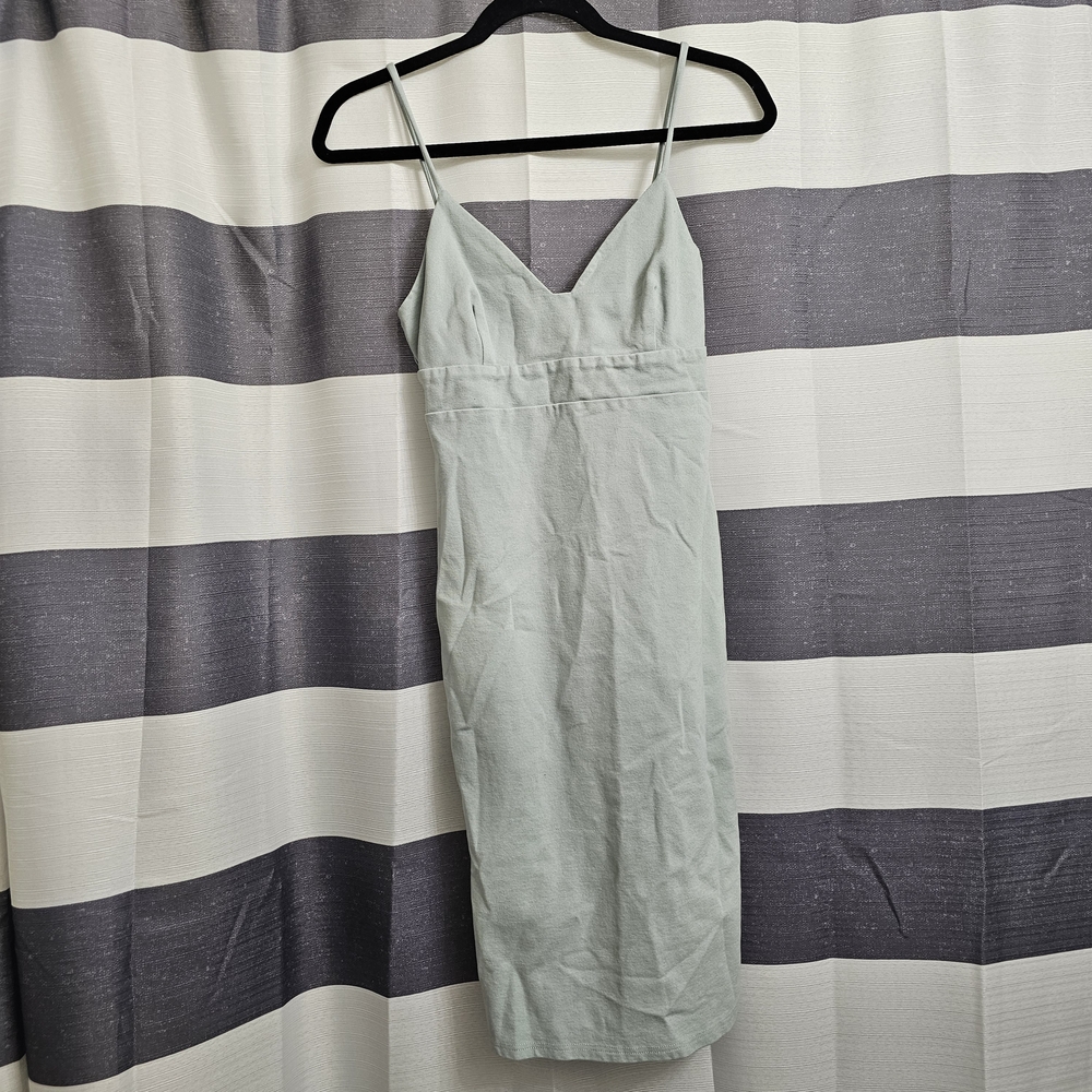 Lulus Don't Tell 'Em Light Green Bodycon Midi Dress  Spaghetti Strap Mint Size M
